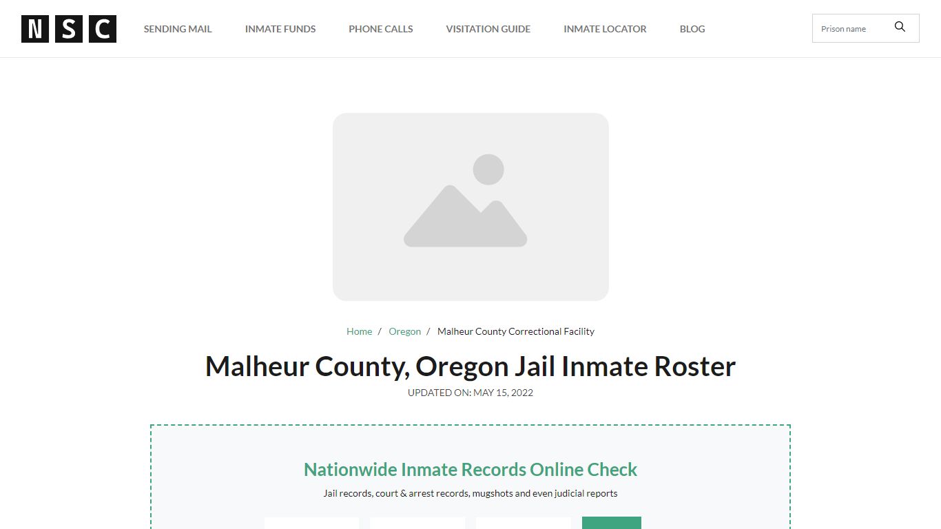 Malheur County, Oregon Jail Inmate Roster